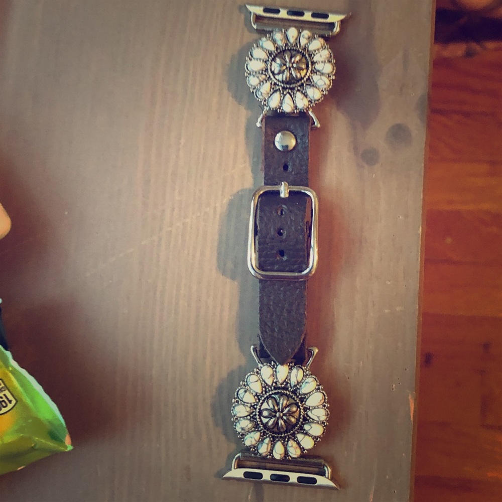 Southwestern Style Leather 42mm Apple Watch Band!
